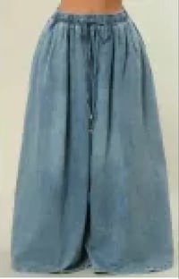 Image 1 of Wide Leg Bell Bottoms