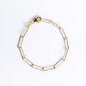 Gold Paperclip Bracelet 