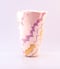 Image of Conical Vase - Pastel Heringbone Pattern