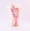 Image of Conical Vase - Pastel Heringbone Pattern