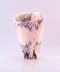 Image of Conical Vase - Purple Herringbone Pattern