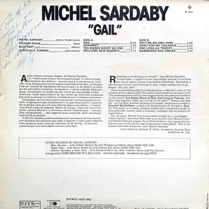 Michel Sardaby – Gail (Disques Debs International – HDD 562 - France - 1975)