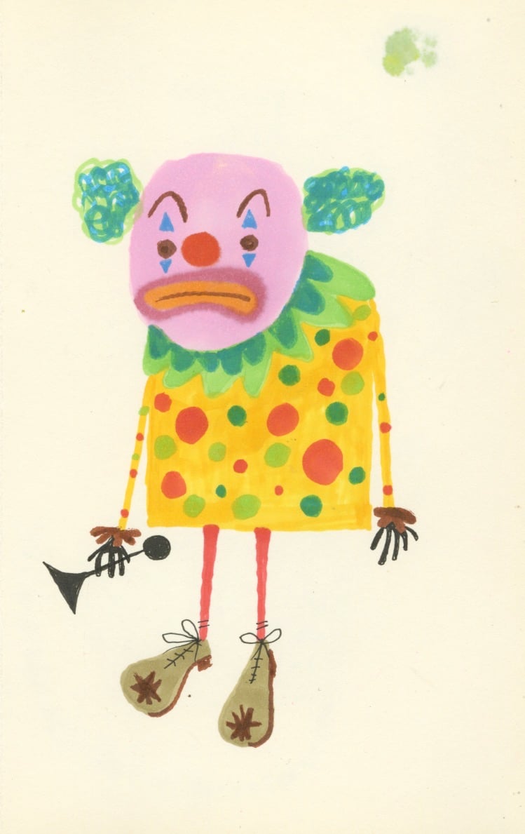 Image of Disappointed Clown - original painting