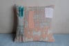Small Square Kantha Cushion, Ikat