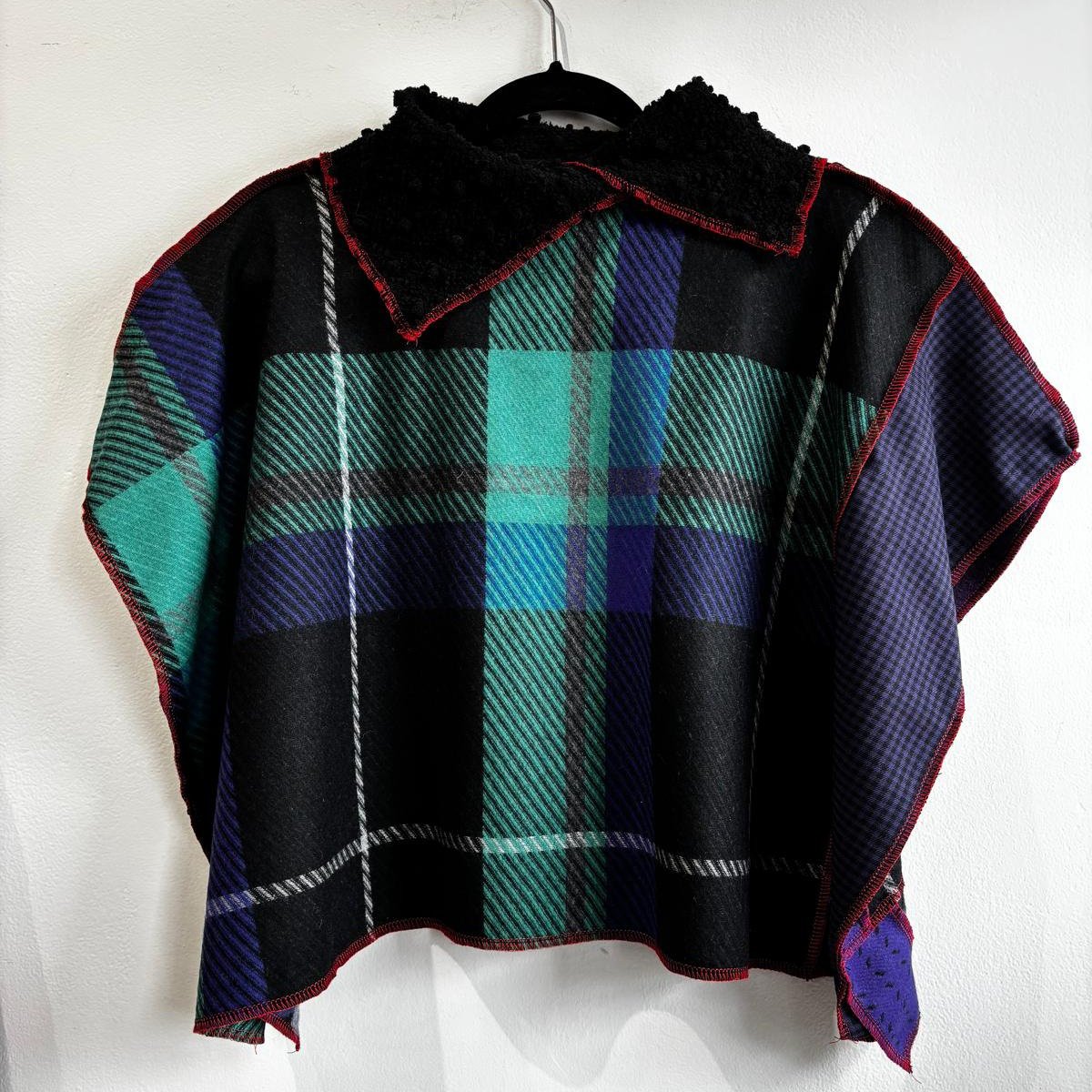 Image of purple collage cropped top
