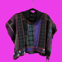 Image 6 of purple collage cropped top