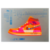 Hybrid 4.0 TR–909 Orange Pink Cyan on grey back board 