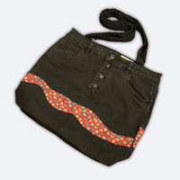 Image 3 of Upcycled Skirt Tote Bag