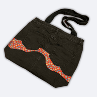 Image 4 of Upcycled Skirt Tote Bag