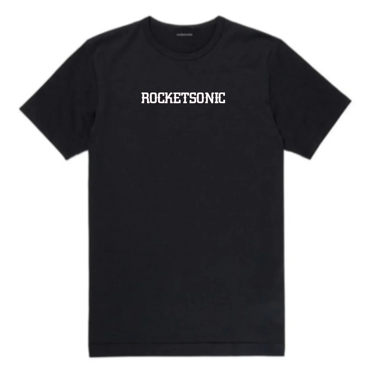 Image of Rocketsonic Logo Black T-Shirt