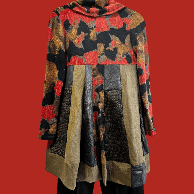Image of A-line fabric collage dress/tunic