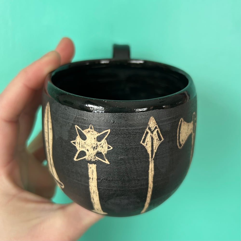 Image of chose your weapon mug 