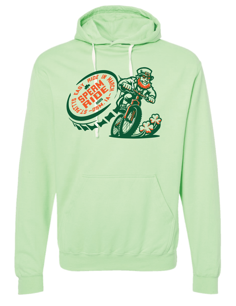 Image of MINT SPERM RIDE HOODIE