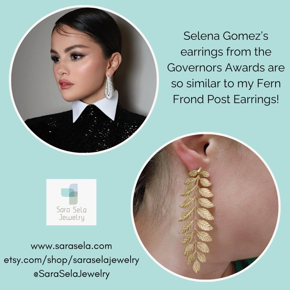 Image of Fern Frond Post Earrings