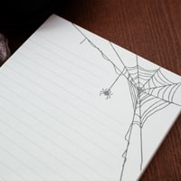 Image 2 of "Webweaver" Spiderweb Notepad