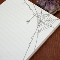 Image 3 of "Webweaver" Spiderweb Notepad