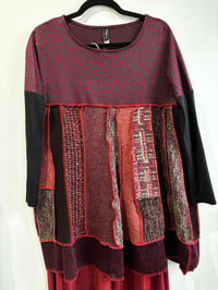 Image 2 of maroon, burgundy long sleeve top/dress