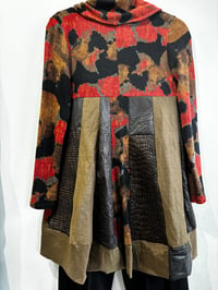 Image 4 of A-line fabric collage dress/tunic