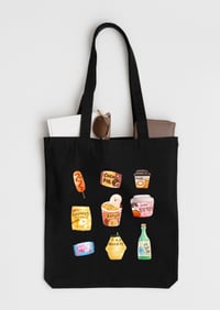 Image 1 of K-drama Marathon Snack bag ,  Korean snacks kawaii tote bag