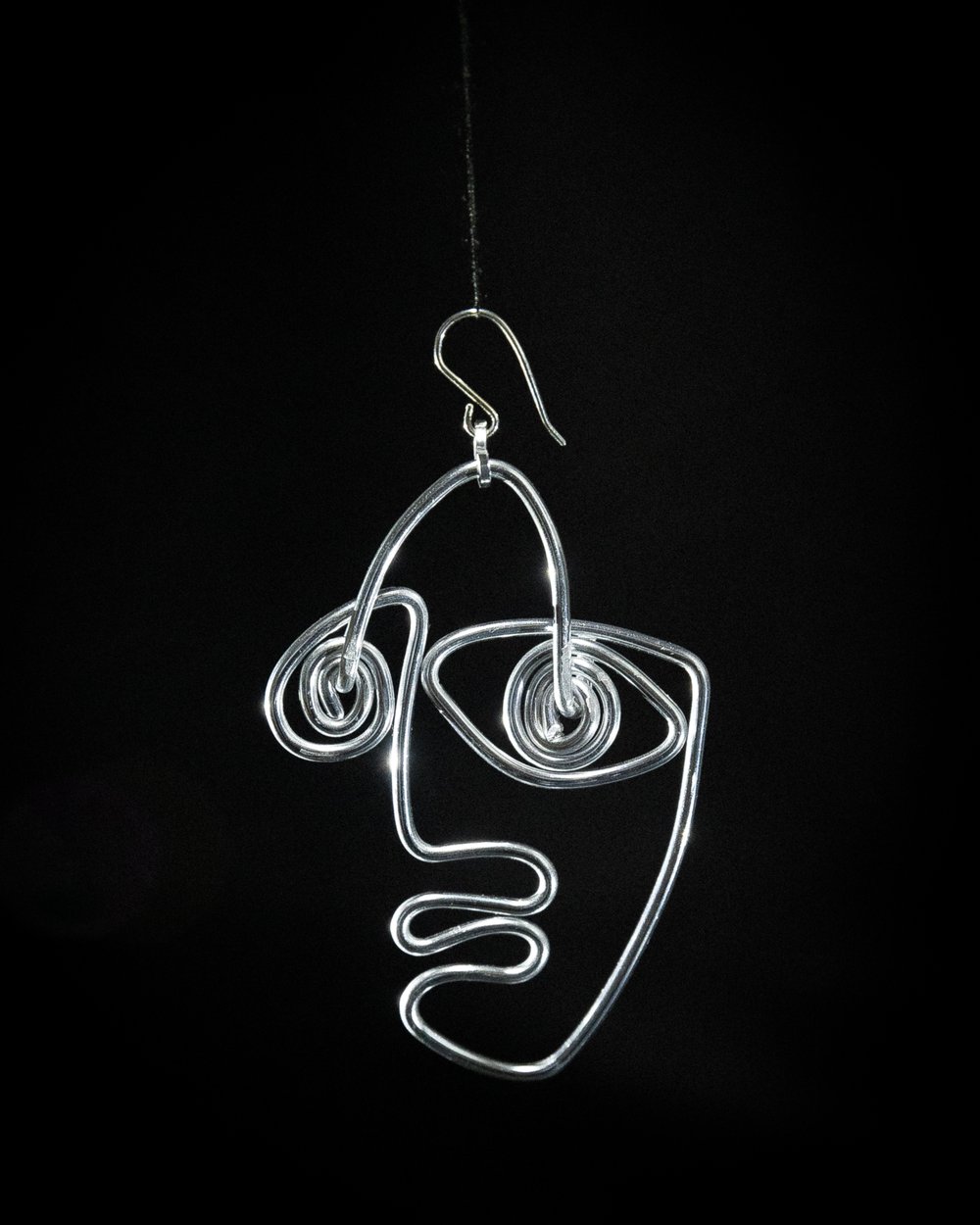 Image of doodle face earrings 