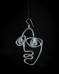 Image 1 of doodle face earrings 