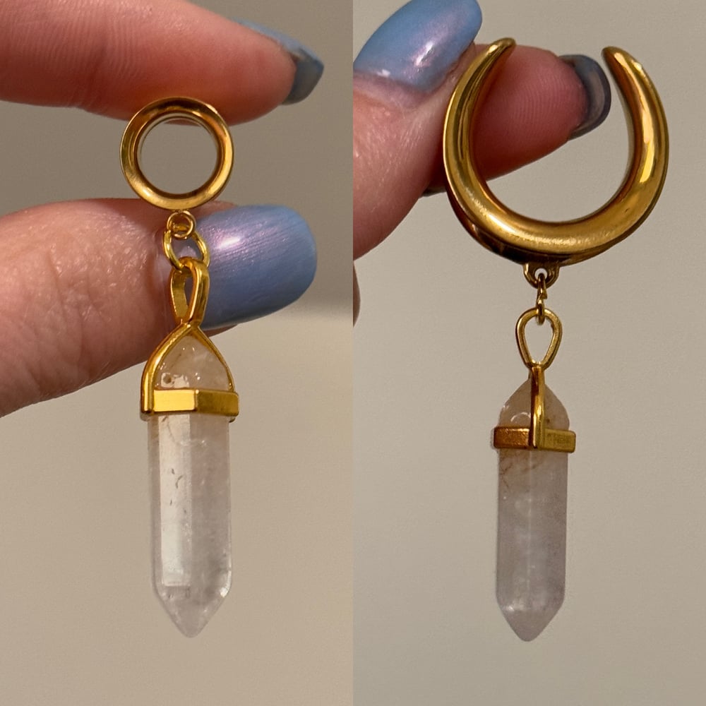 Image of Crystal Quartz Dangles (sizes 2g-2")