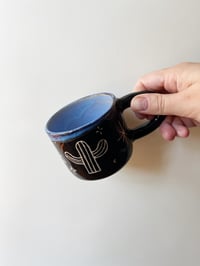 Image 1 of Black/Blue Desert Scene Mug Two