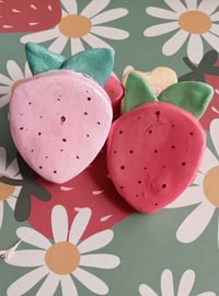 Image 1 of Strawberry clay pins