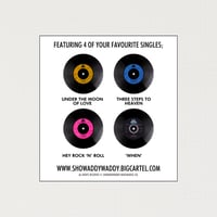 Image 3 of Vinyl Record Drinks Coaster Set x4