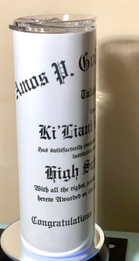 Image 1 of Custom Diploma Tumbler