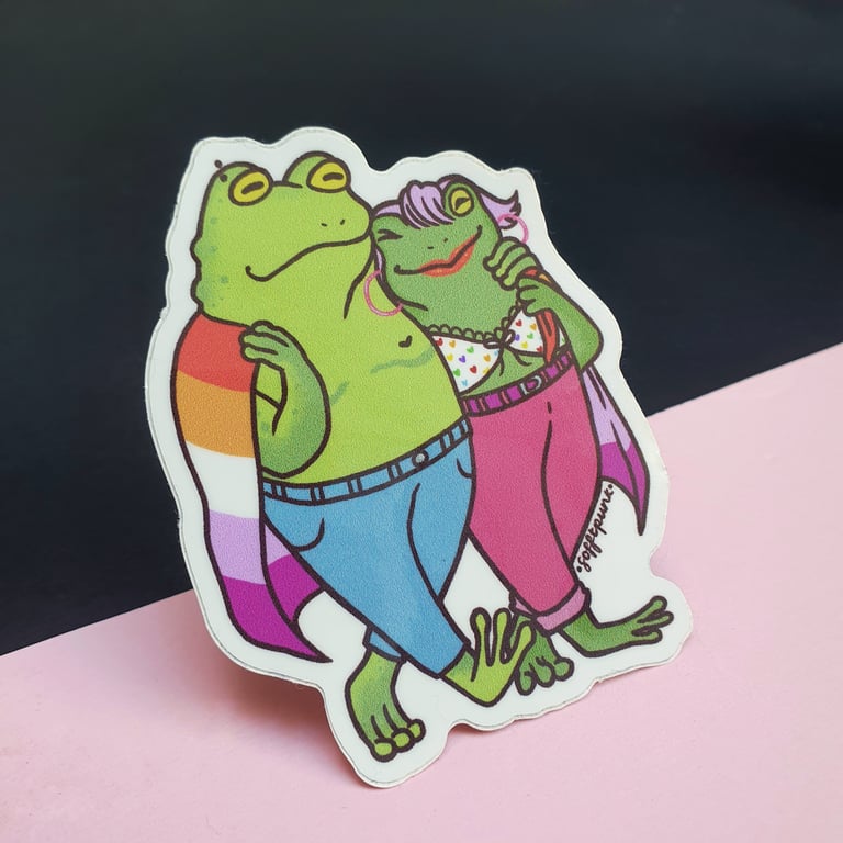 ButchFemme Frog & Toad Sticker Image 2