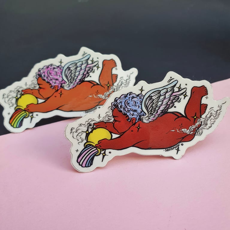 Pride Cherub Sticker Image 3