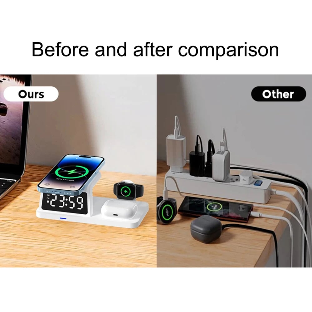 MSL 4K/1080P HD 3-in-1 WiFi Wireless Charger Camera
