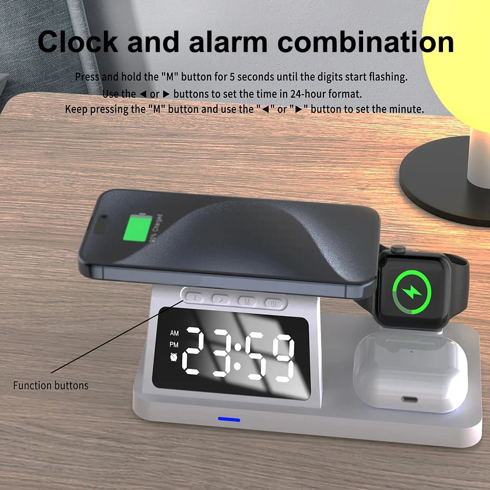 MSL 4K/1080P HD 3-in-1 WiFi Wireless Charger Camera