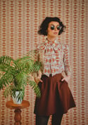 Ready to ship: 3XL Marcia Skirt - Chocolate Brown