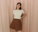 Ready to ship: S Phuncle Cropped Merino T-Shirt - Ivory