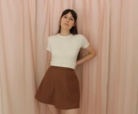 Image 2 of Ready to ship: S Phuncle Cropped Merino T-Shirt - Ivory