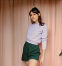 Ready to ship: L Phuncle Cropped Jumper- Lilac