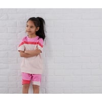 Image 4 of Personalised block colour shorts sets 