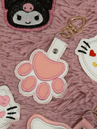 Image 1 of pawprint keychain