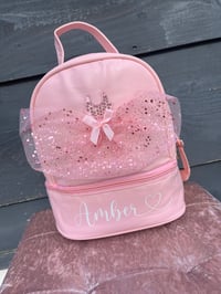 Image 3 of Girls personlised pink tulle bags 
