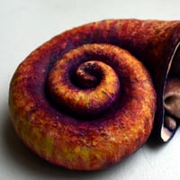 Image 2 of Seashell Cats Paper Mache Sculpture