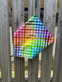 Rainbow Gingham Neckscarve