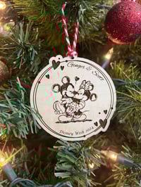 Image 2 of Wedding Honeymoon Love Personalized Christmas Ornament