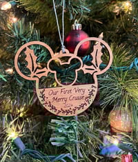 Image 2 of Wooden Main Mouse Ornament Gift