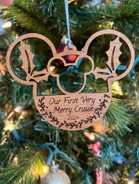 Image 3 of Wooden Main Mouse Ornament Gift