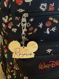 Image 3 of Mouse Hat Name Personalized Keychain