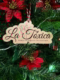 Image 1 of La Tóxica Wood Christmas Ornament