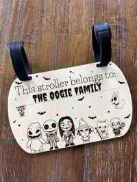 Image 2 of Nightmare Halloween Baby Stroller Tag