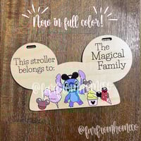 Image 1 of Alien Ohana Park Snacks Stroller Tag